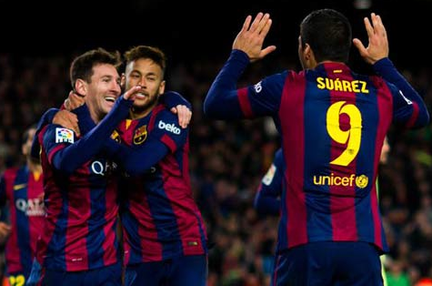 Tam tấu MSN của Barca