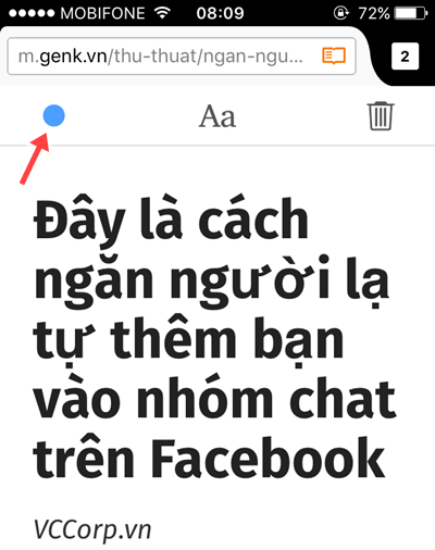 Tính năng đánh dấu bài viết của Firefox