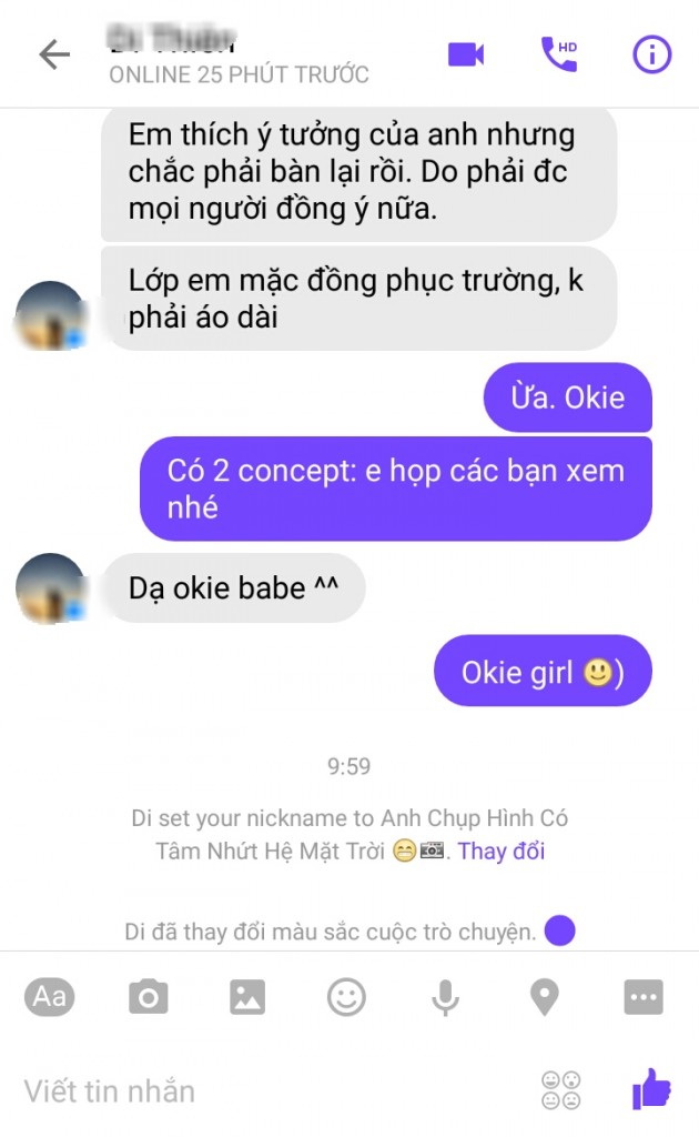 Thủ thuật thay đổi màu sắc trong Facebook Messenger