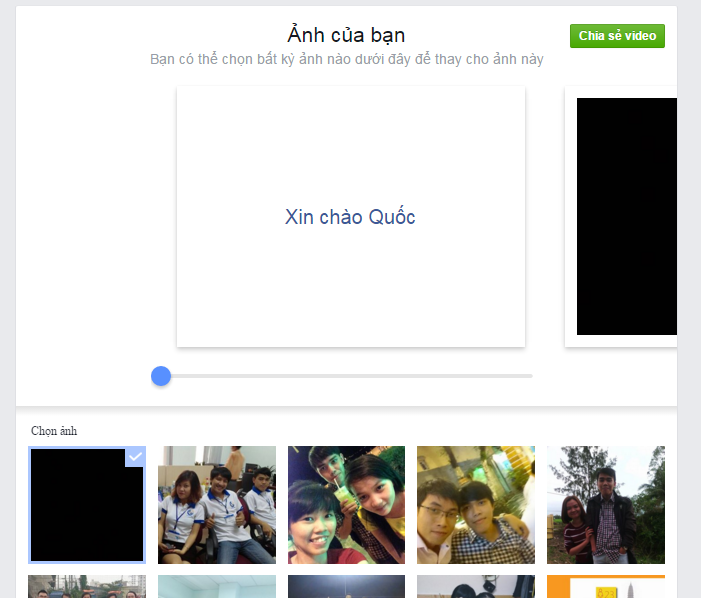 Video tình bạn trên Facebook