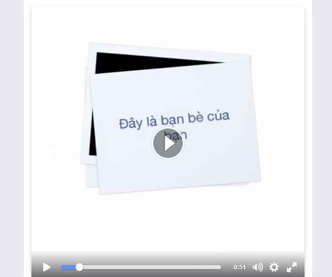 Video tình bạn trên Facebook