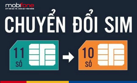 Mobifone chuyển sim 11 số thành 10 số đầu 07xxx