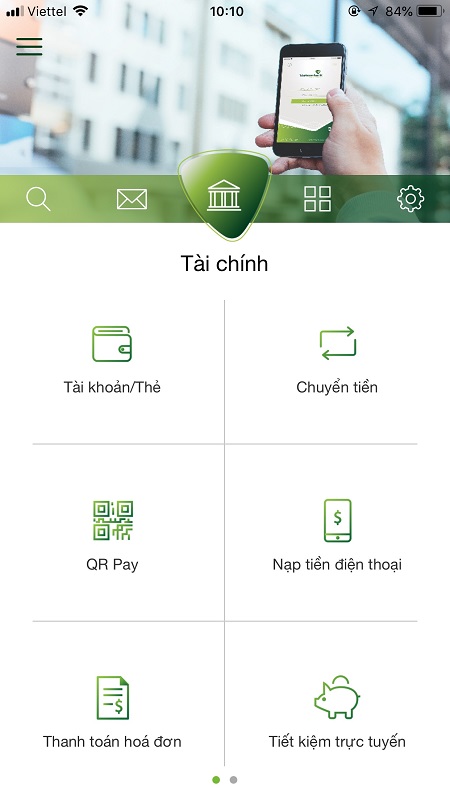 Chuyển tiền Vietcombank trên điện thoại đơn giản