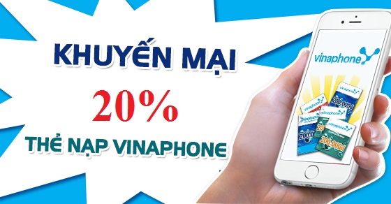 vinaphone khuyến mãi thẻ nạp 27/07