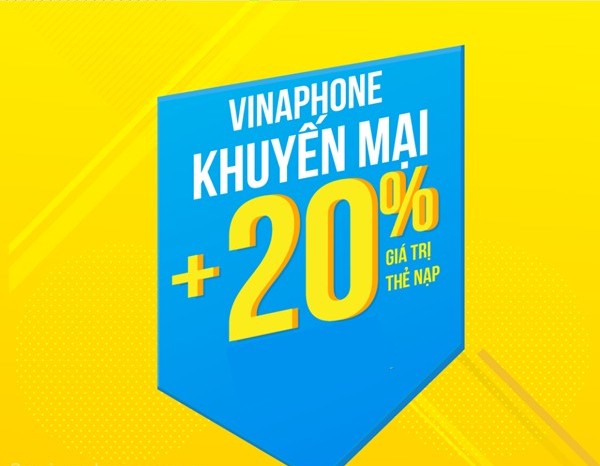 vinaphone khuyến mãi thẻ nạp ngày 27/07