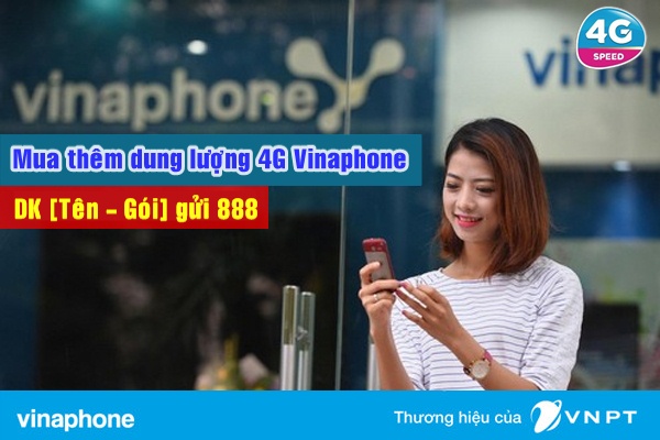 mua thêm dung lượng 4G Vinaphone