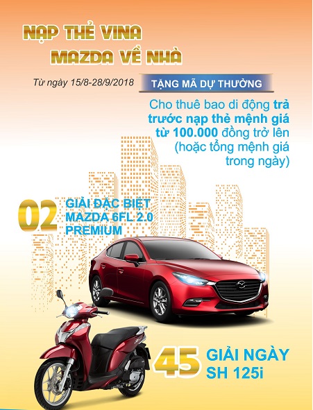 nạp thẻ vina mazda về nhà