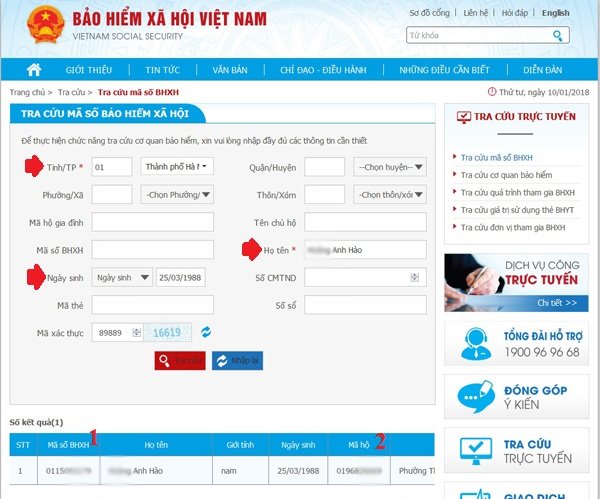 Cách tra cứu thẻ bảo hiểm y tế, sổ bảo hiểm xã hội Online