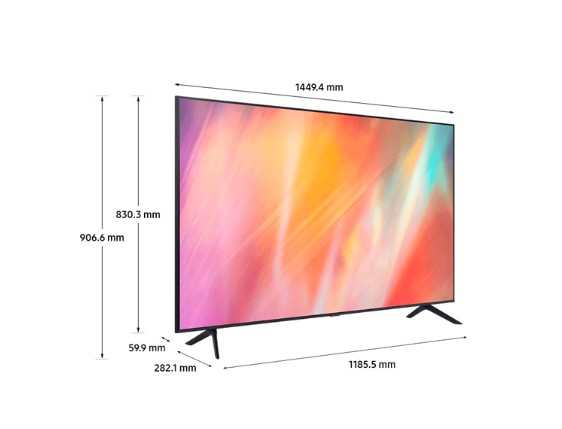 Smart Tivi Samsung 4K 65 inch UA65AU7700 được trang bị màn hình LED